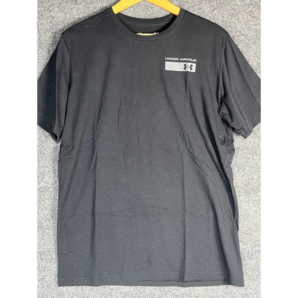 Under Armour Mens T Shirt HeatGear Loose Fit Logo Black‎ Medium MD